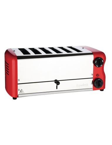 Grille-pain 6 fentes Rowlett Esprit rouge - Design britannique