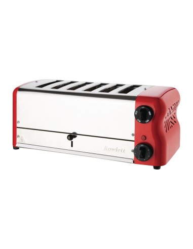 Grille-pain 6 fentes Rowlett Esprit rouge - Design britannique