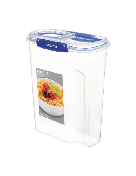 Boîte à céréales Sistema Klip It Plus 4,2L - Stockage pratique