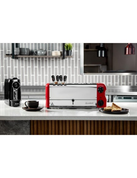 Grille-pain 6 fentes Rowlett Esprit rouge - Design britannique