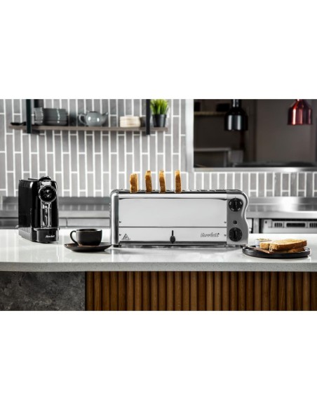 Grille-pain 6 fentes Rowlett Esprit chromé - 2600W