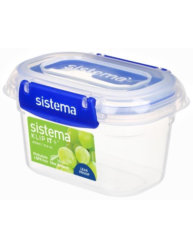 Boîte alimentaire Sistema Klip It Plus 400 ml - Sans BPA