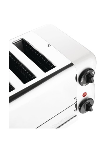 Grille-pain 6 fentes Rowlett Esprit blanc - Design & performance