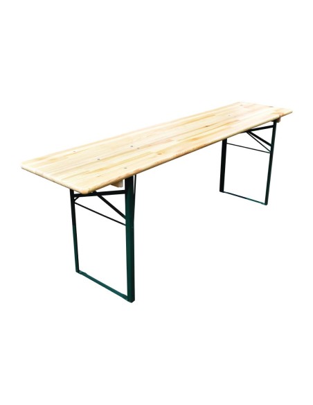 Ensemble mobilier brasserie pliant - Table et bancs extérieurs