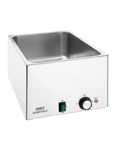Bain-marie Nisbets Essentials 21 L - inox, réglable