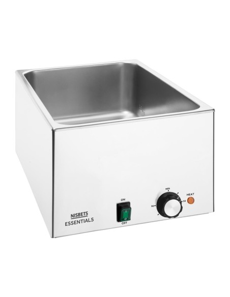 Bain-marie Nisbets Essentials 21 L - inox, réglable