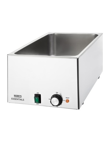 Bain-marie Nisbets Essentials 21 L - inox, réglable