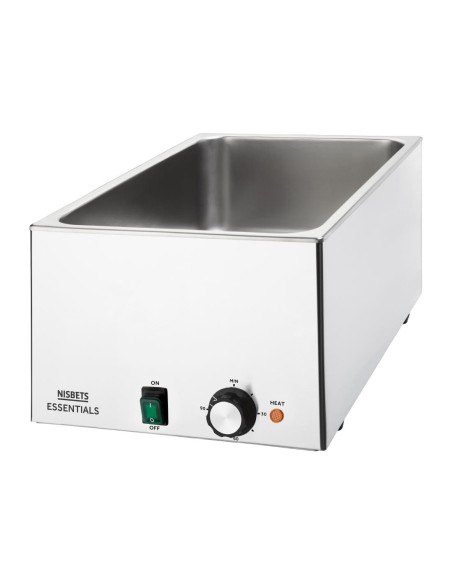 Bain-marie Nisbets Essentials 21 L - inox, réglable