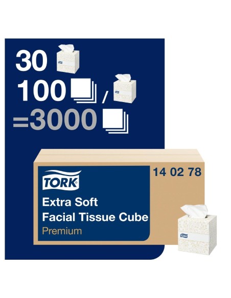 Boîtes cubes de mouchoirs extra doux 2 plis Tork Premium