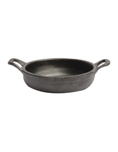 Mini plat rond 2 poignées Comas 120 mm - Fonte