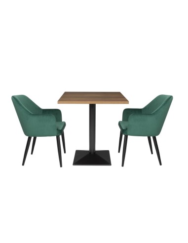 Table carrée Bolero Complete 700mm - 125 kg - intérieur