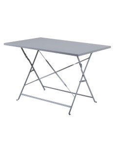 Table de terrasse pliable Bolero gris 1100x700 mm