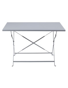 Table de terrasse pliable Bolero gris 1100x700 mm 2