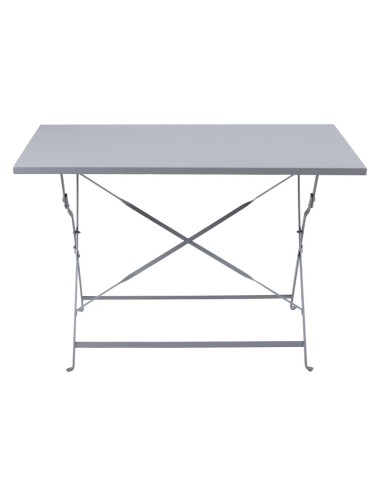 Table de terrasse pliable Bolero gris 1100x700 mm