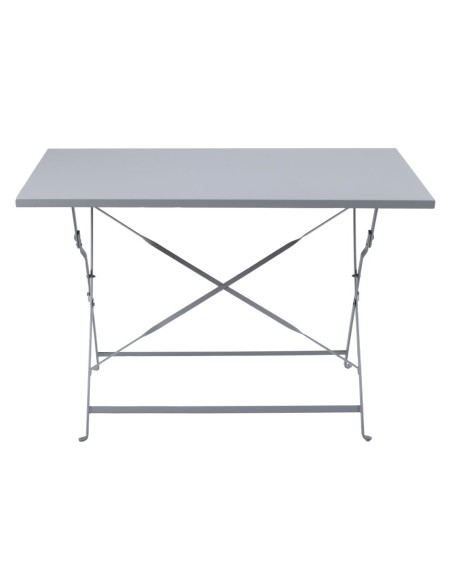 Table de terrasse pliable Bolero gris 1100x700 mm