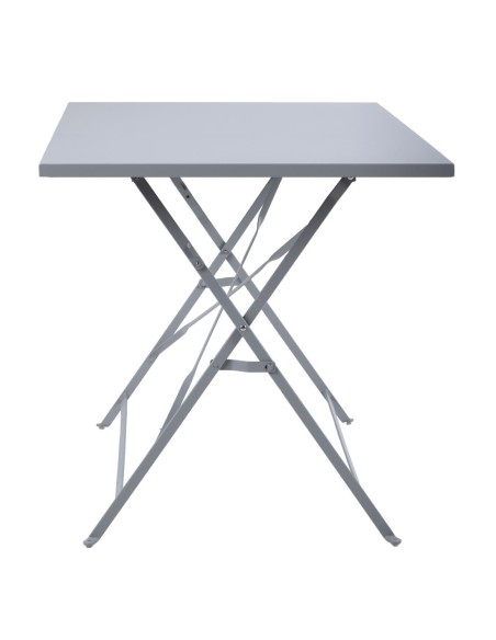 Table de terrasse pliable Bolero gris 1100x700 mm