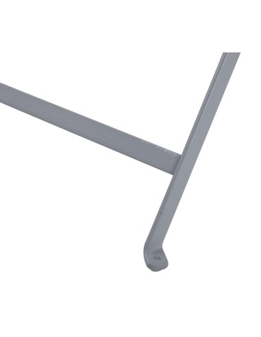 Table de terrasse pliable Bolero gris 1100x700 mm