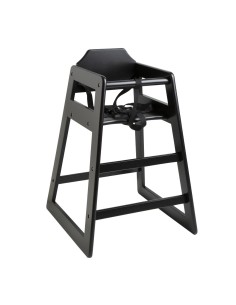 Chaise haute en bois Bolero noire - enfant 36 mois