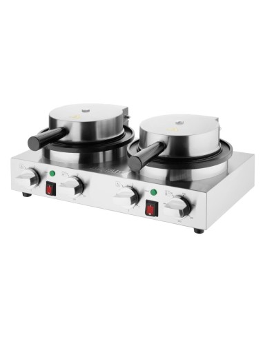 Gaufrier belge rond double Buffalo 2kW - 60 gaufres/h