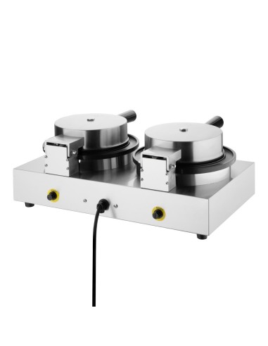 Gaufrier belge rond double Buffalo 2kW - 60 gaufres/h