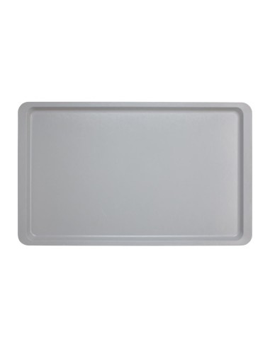 Plateau lisse polyester Cambro 530x325 mm gris clair