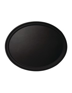 Plateau ovale antidérapant Cambro 600x730 mm - Fibre de verre