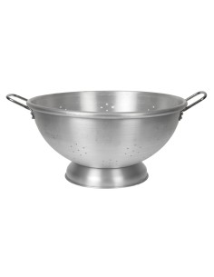 Passoire aluminium 2 poignées 470mm - Argent