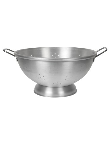 Passoire aluminium 2 poignées 470mm - Argent