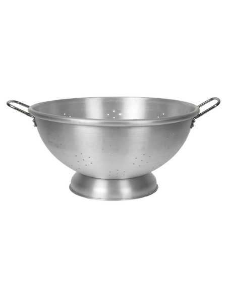 Passoire aluminium 2 poignées 470mm - Argent
