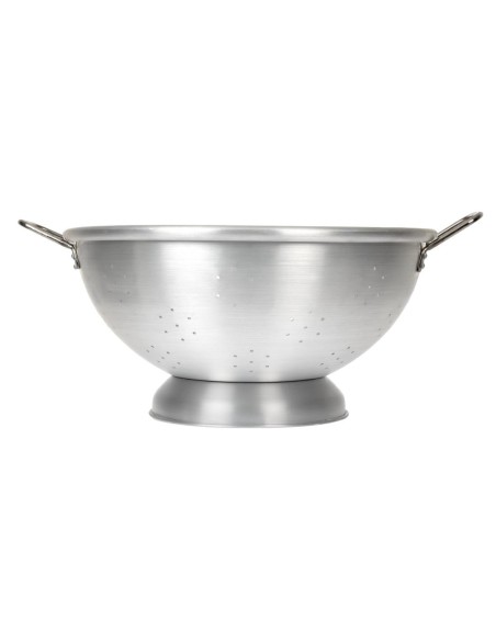 Passoire aluminium 2 poignées 470mm - Argent