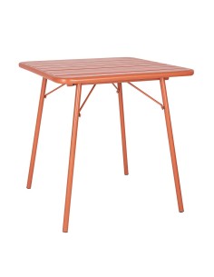 Table carrée à lattes Bolero terracotta - 710x700 mm