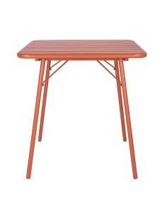 Table carrée à lattes Bolero terracotta - 710x700 mm 2