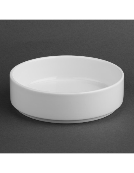 Ramequins empilables Olympia Whiteware 152mm - Lot de 6