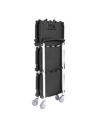 Chariot pliant Vogue 3 niveaux noir - 128 kg - 835x645x405 mm