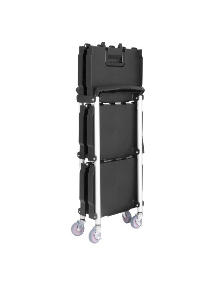 Chariot pliant Vogue 3 niveaux noir - 128 kg - 835x645x405 mm