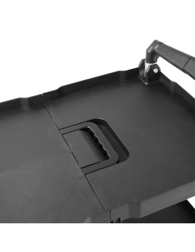 Chariot pliant Vogue 3 niveaux noir - 128 kg - 835x645x405 mm