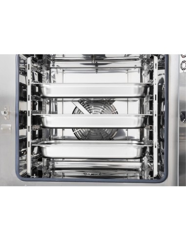 Four mixte Buffalo 7 x GN 1/1 - 7,2 kW, écran tactile