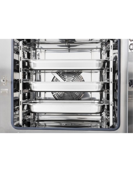 Four mixte Buffalo 7 x GN 1/1 - 7,2 kW, écran tactile