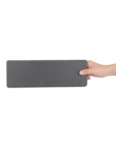Plateau de présentation en ardoise Olympia 300x100 mm - lot de 4