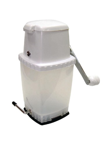 Broyeur à glace manuel Beaumont - blanc, stable et compact