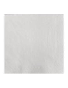 Serviettes lunch papier blanches Fasana 2 plis - Lot 1500