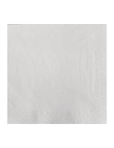 Serviettes lunch papier blanches Fasana 2 plis - Lot 1500