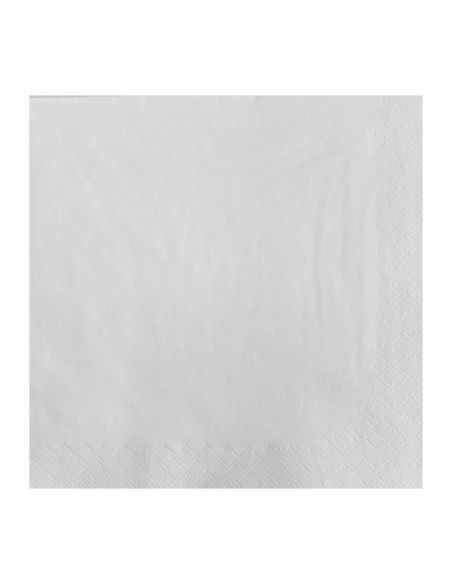 Serviettes lunch papier blanches Fasana 2 plis - Lot 1500