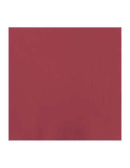 Serviettes Lunch bordeaux Fasana 2 plis 330 mm - 1500 pcs