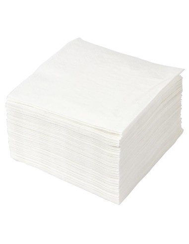 Serviettes cocktail blanches 2 plis Fasana 240mm - Lot 1500