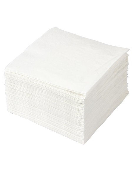 Serviettes cocktail blanches 2 plis Fasana 240mm - Lot 1500