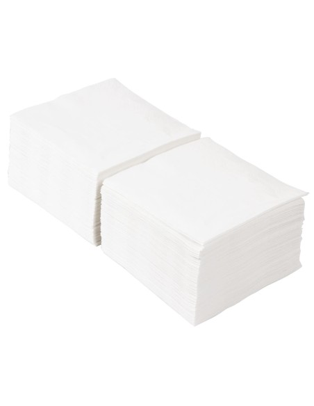 Serviettes cocktail blanches 2 plis Fasana 240mm - Lot 1500