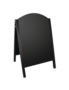 Panneau de trottoir noir Olympia - Métal 1040x675 mm