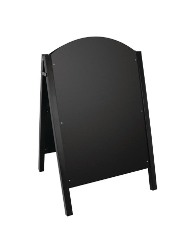 Panneau de trottoir noir Olympia - Métal 1040x675 mm