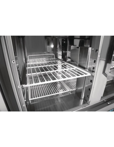 Table réfrigérée Polar 3 portes 308L - plan marbre